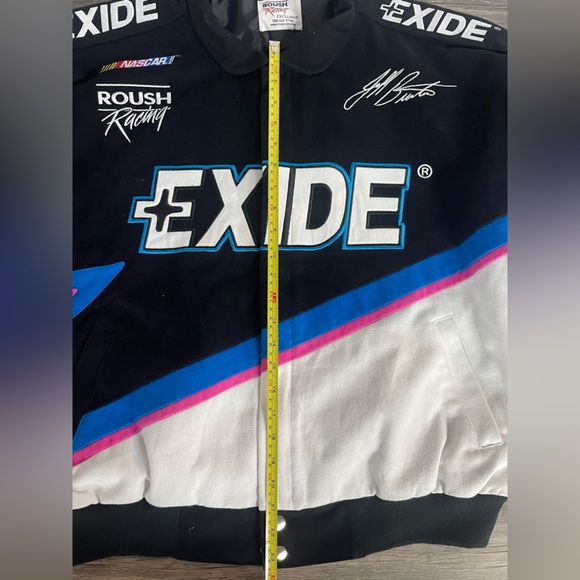 Vintage Autographed NASCAR 2000 Jeff Burton #99 Exide Adult XL Pit Jacket - Picture 10 of 14